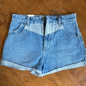 NWT Rolla’s Australia High Rise Dusters Jean Short - Blue (Sz 27)